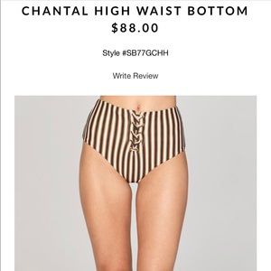 Amuse Society Chantal Highwaisted Swim Bottoms
